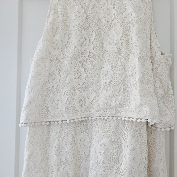 Abercrombie & Fitch Cream Lace Mini Dress - Picture 3 of 6